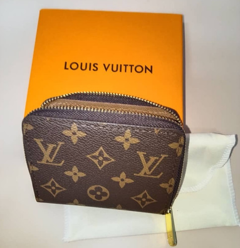 Louis Vuitton Monogram Zippy Zip Around Wallet Coin Purse Brown Used (USA )