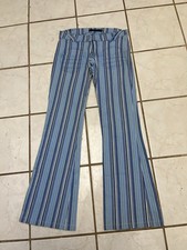 SKY BRAND NEW! VTG! Baby Blue Striped Low Ris...