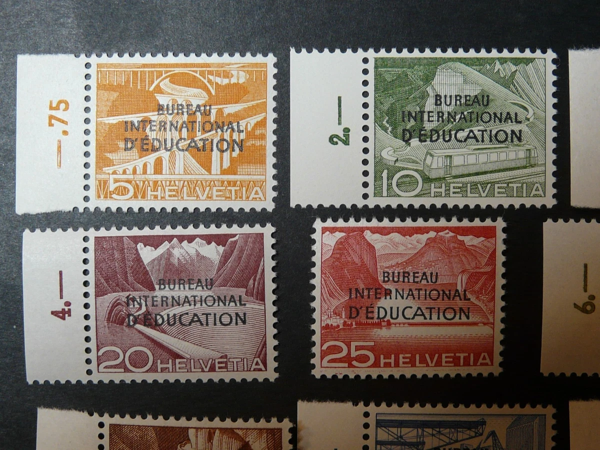 Schweiz, Ämter BIE/IBE , Mi.-Nr.: 29-39 , postfrisch , KW: 80,00