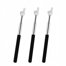 Pointer Finger Stick Extendable，Teacher for Classroom 3PCS A-Black