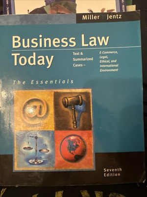 Business Law Today 7th Edition; Miller, Jentz | eBay