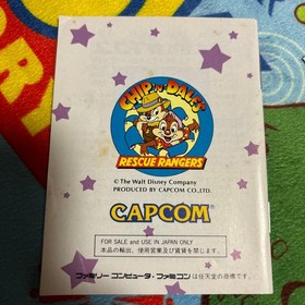 Rare Nintendo Famicom Chip 'n Dale Rescue Rangers Japan Import CAPCOM Boxed