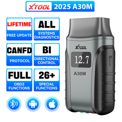 2025 XTOOL A30M OBD2 BiDirectional Auto Full Diagnostic Engine Scan Code Reader