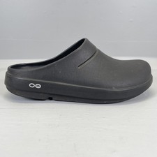 OOFOS OOclog Shoes Mens Size 7 Womens 9 Black Recovery Foam Clog Slip On EU 40