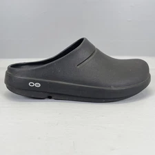 OOFOS OOclog Shoes Mens Size 7 Womens 9 Black Recovery Foam Clog Slip On EU 40