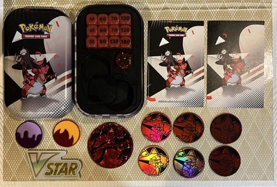 Pokémon TCG Krookodil Mini Tin, Aufbewahrung & Zubehör Einsatz, Würfel, Münzen 