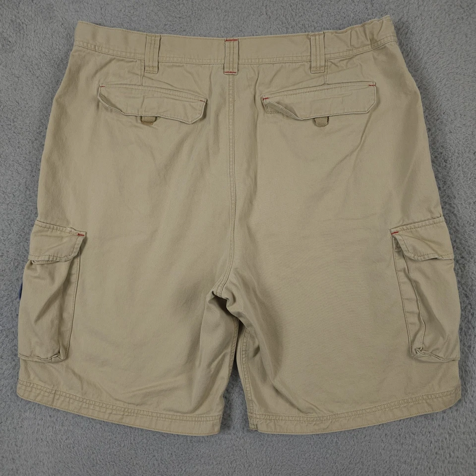 Pantalones Cortos Carga Disney Tiki Kingdom Para Hombres XL Caqui Parche Bordado Parque de Aventuras Foto 2 de 4