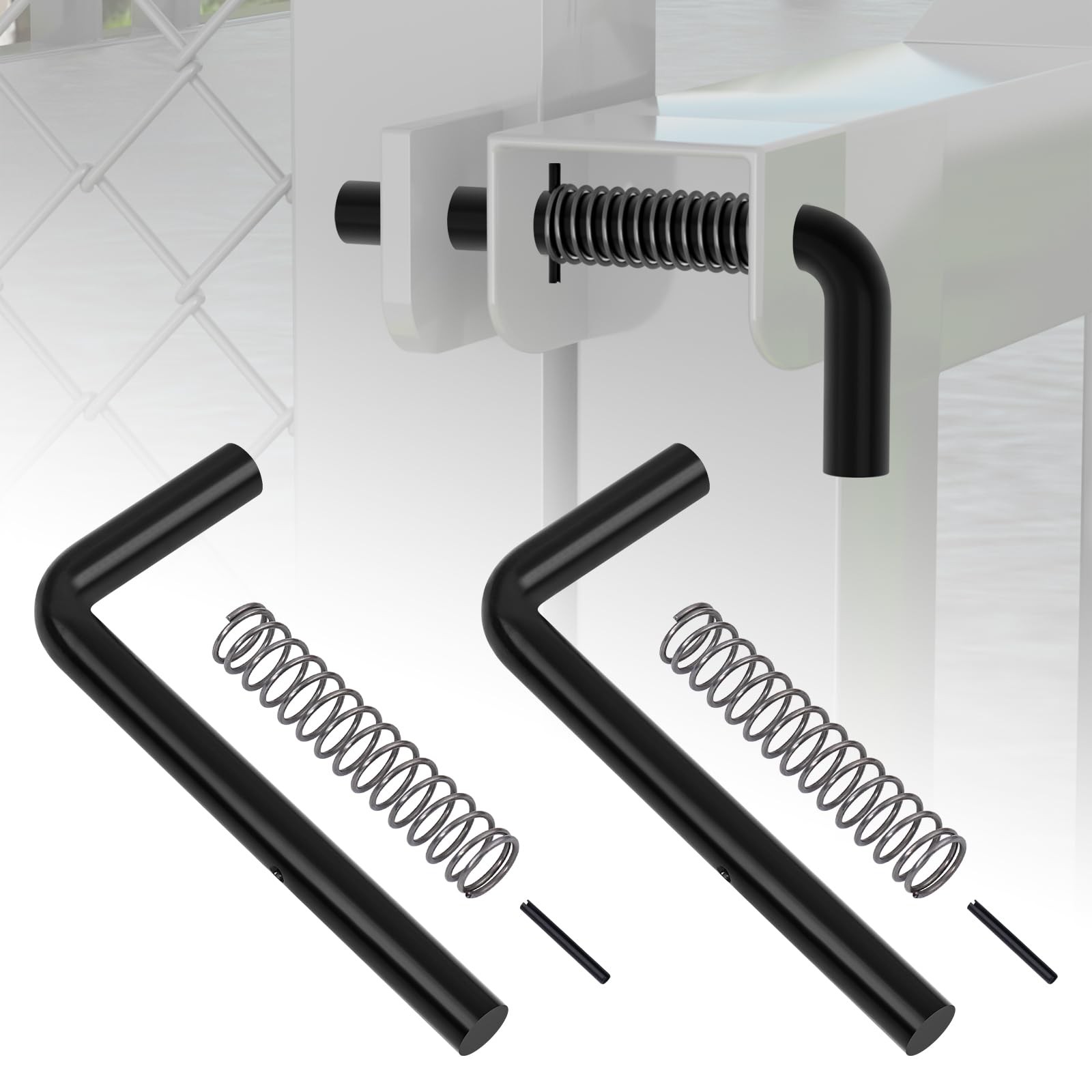 XaXmTee 2 Pack 819T Trailer Gate Spring Latch Kit with and Pin 2 PCS