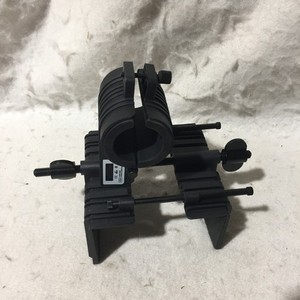 Black Plastic Adjustable Square Clamp With Tube Rod Holder Black