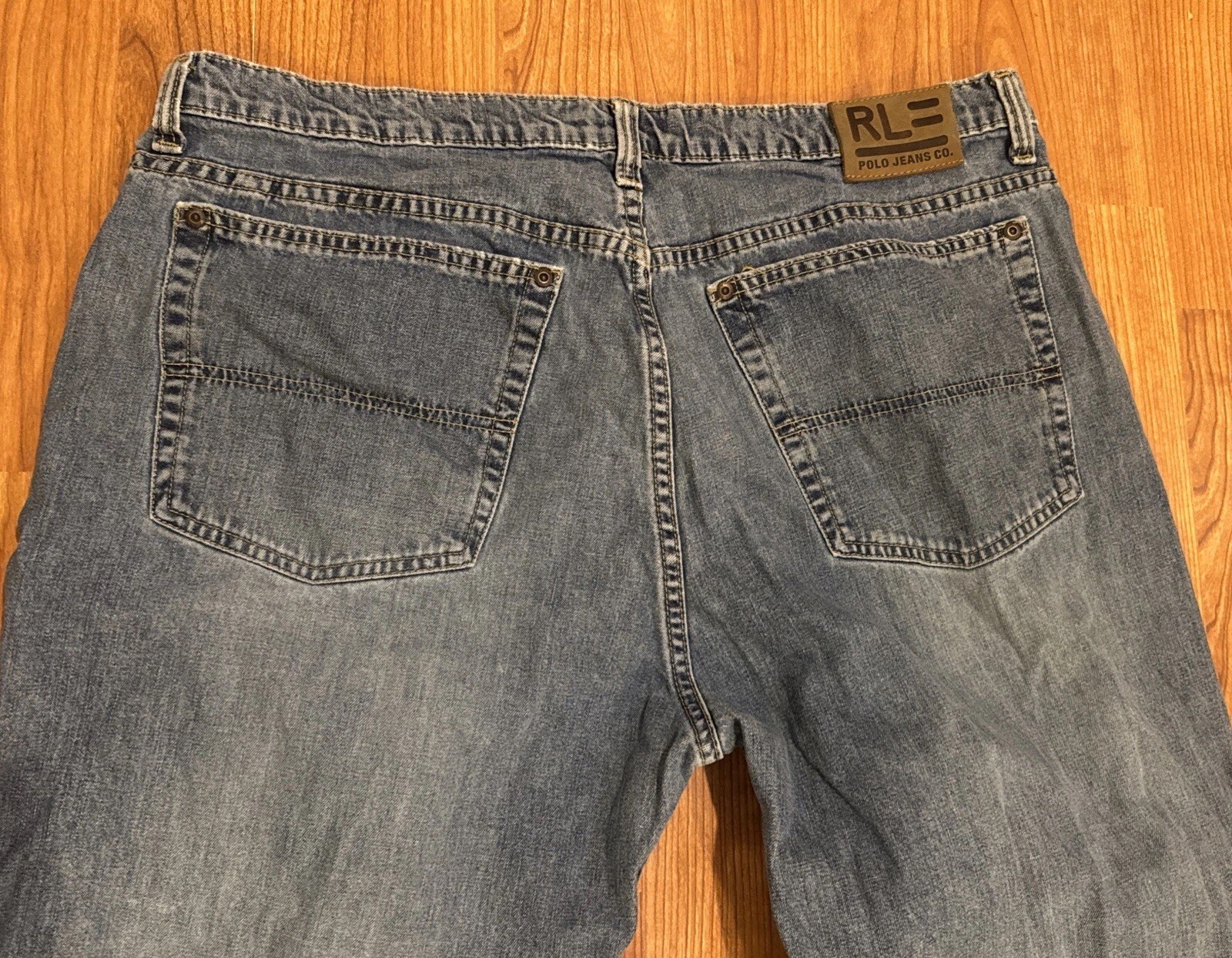 Ralph Lauren Polo Jeans Co Mens 38x32 Relaxed Straight Leg Hayden Jeans thumbnail 7