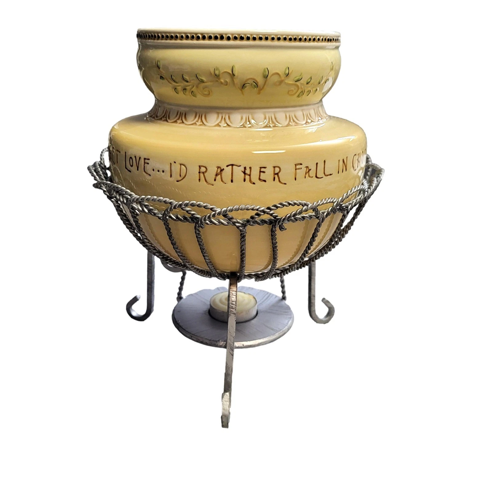 Ceramic 2-Piece Fondue Pot Set with Decorative Metal Stand Grasslands Road
Opens in a new window or