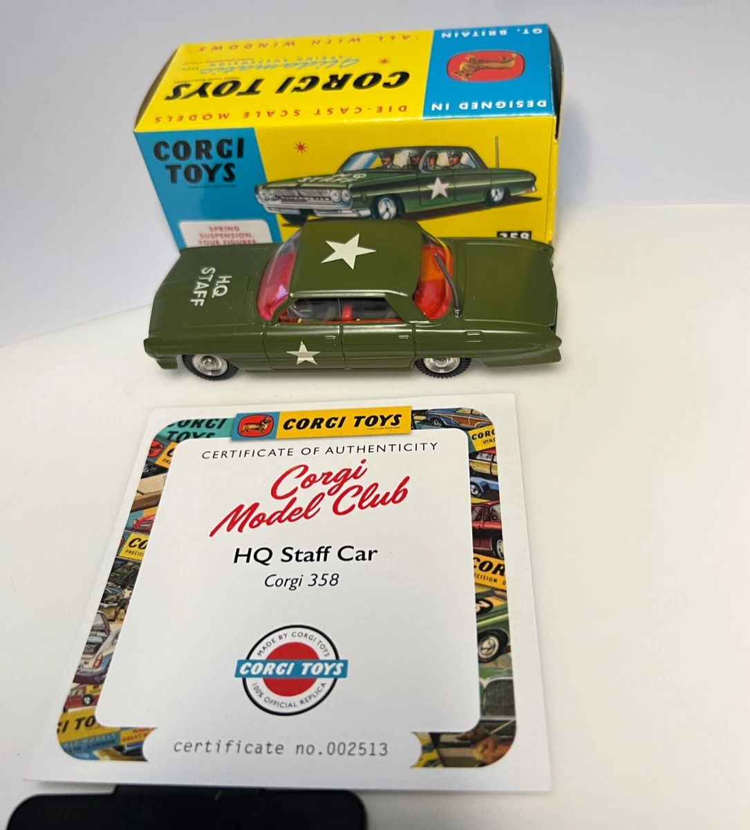 Miniature Corgi Toys De Tomaso Mangusta 1:43 Blanc 1968 - Bel État (pneus Manquants) - Occasion