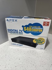 NEW Apex Digital TV Converter Box with Remote Control Smart Antenna Ready