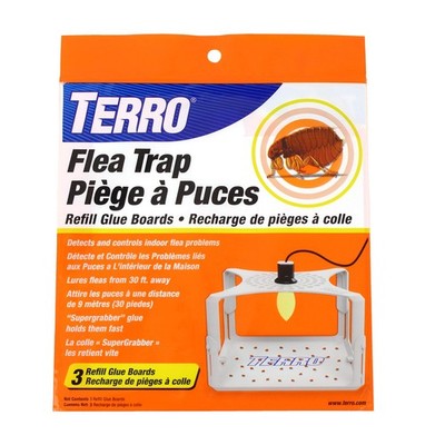 TERRO Flea Trap Refill Pack of Glue Cards for T230 3 Count (Pack 1), White