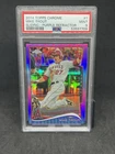 2014 Topps Chrome Mike Trout Sliding Purple Refractor PSA 9