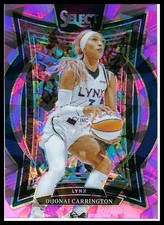 DiJonai Carrington 2025 Panini Select WNBA #68 Pink Ice Prizms Minnesota Lynx