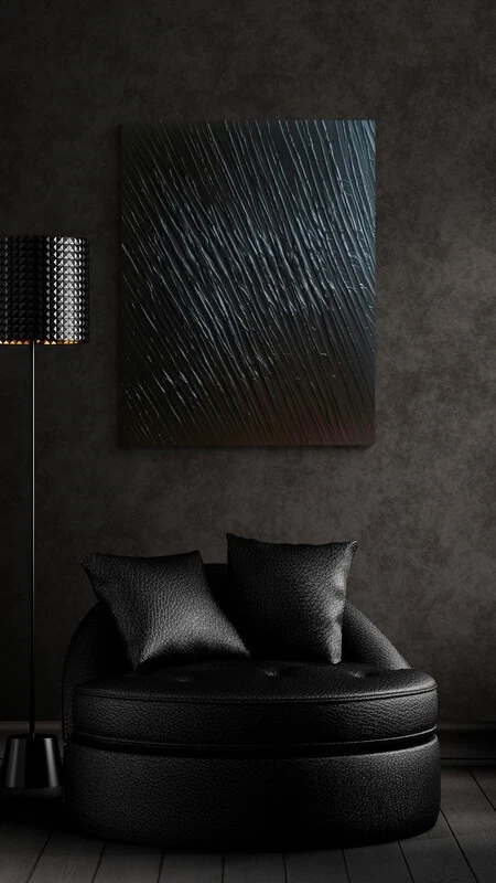 Bruno Cantais - HOMMAGE À SOULAGES - 89X116 - Photo 3/4