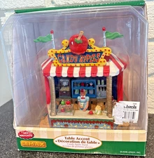 LEMAX Village Collection CANDY APPLE STAND Carnival #83677 2008 Retired