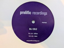 MJ Cole – Talkbox / Dawn 12" Vinyl PROPH101 Prolific Recordings UK Garage 2004