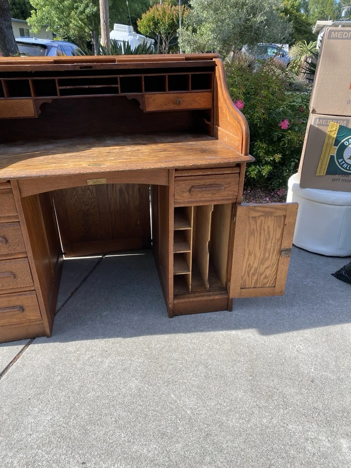 Escritorio enrollable vintage de Rowlett Foto 2 de 4