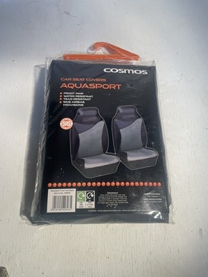 cosmos aquasport car seat cover Front Pair Black 42603