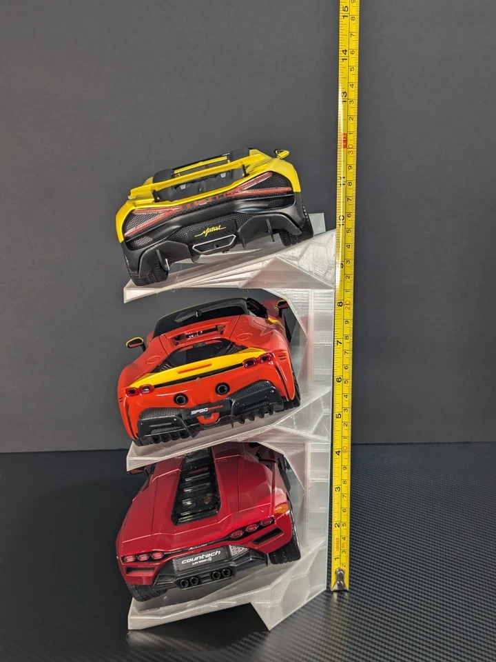 1/18 1:18 Scale Car Models Stand - Holds 3 Cars with RGB - Image 3 of 4