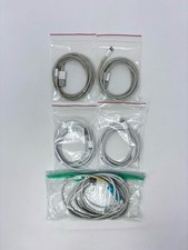 Lot of 5 Apple USB-A to Lightning Charging Cable Cord- 4 x 1m 3ft  1 x 6.5 ft