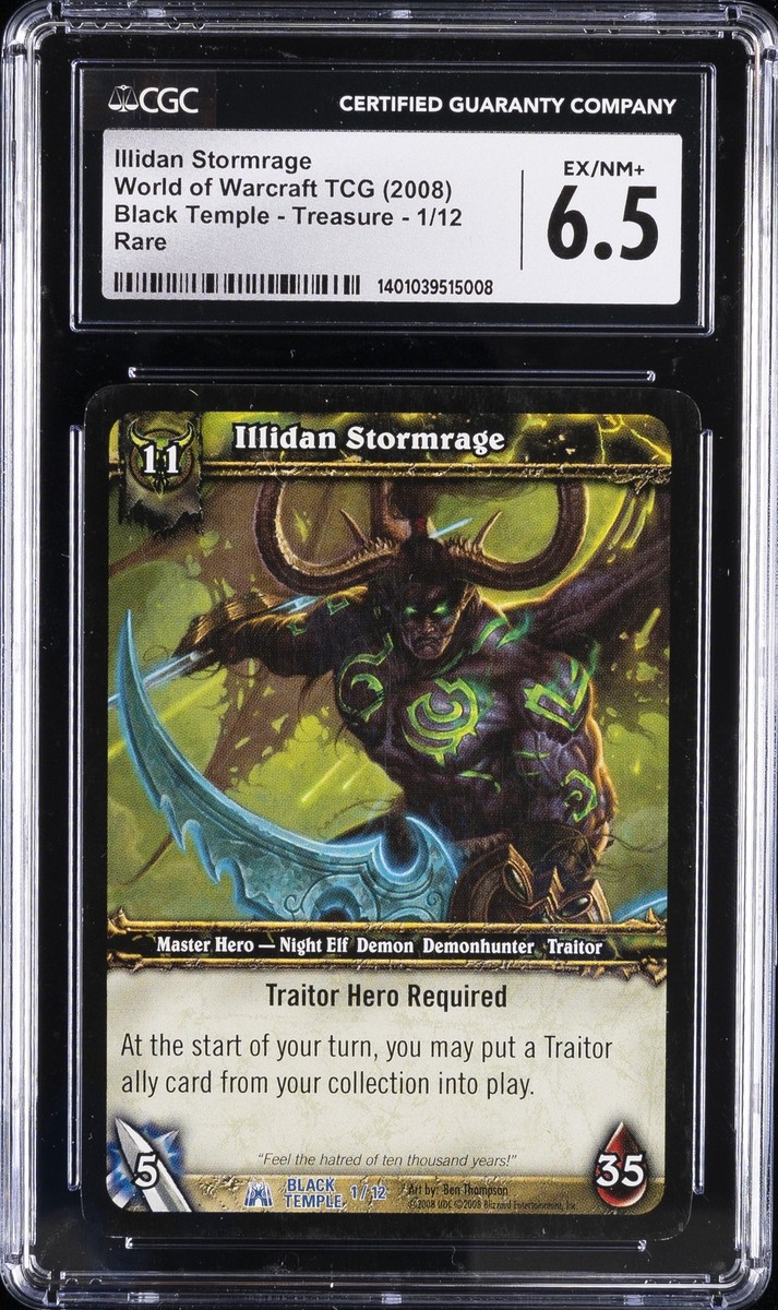イジンデン 2008 WORLD OF WARCRAFT TCG BLACK TEMPLE TREASURE RARE ILLIDAN
