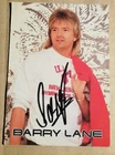 BARRY LANE - AUTOGRAPH CARD + ORIGINAL AUTOGRAPH - Approx 15x10.5cm (1)