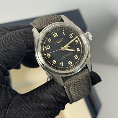 New Longines Spirit Pilot Auto 39mm Black Dial Men's Watch