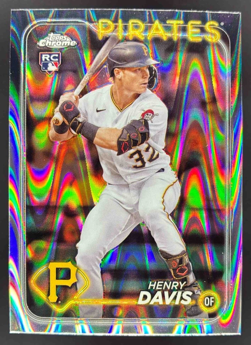 2024 Topps Chrome Henry Davis Raywave Refractor #260 RC Pirates