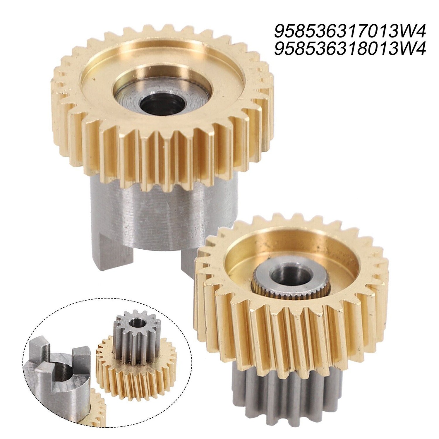 2x Window Sunshade Lift Curtain Motor Internal Gear For 11-17 Porsche Cayenne