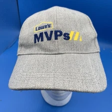 Lowes MVP Store Hat Cap Strap Back Hardware Employee Team Work Mens Womens Gray
