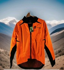 Muddy Fox Cycling Jacket Size Small  Orange Black Windproof Unisex New With Tags