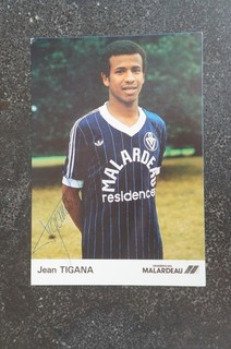 orig. sign. Autogrammkarte Frankreich Girondins Bordeaux WM Tigana