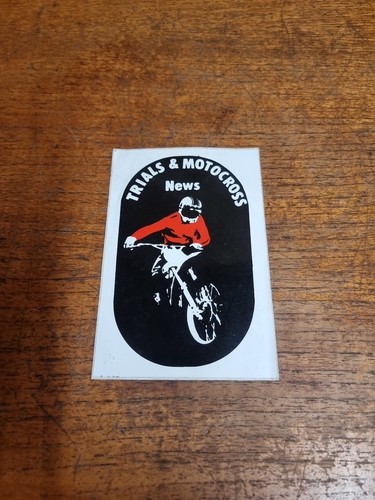 Vintage Trials & Motocross Sticker Motorcycle Bike Original Vintage | eBay