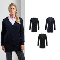 Premier Women's longline knitted cardigan - Womens, 55% Cotton, Oeko-Tex