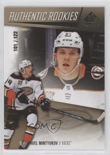 2023 Upper Deck SP Game Used Authentic Rookies Gold 101/122 Pavel Mintyukov 1t5l