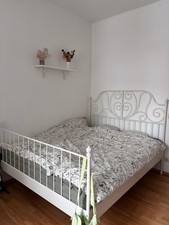 IKEA Leirvik Bett 140x200cm, komplett mit Matratze, Lattenrost & Topper;Abholung