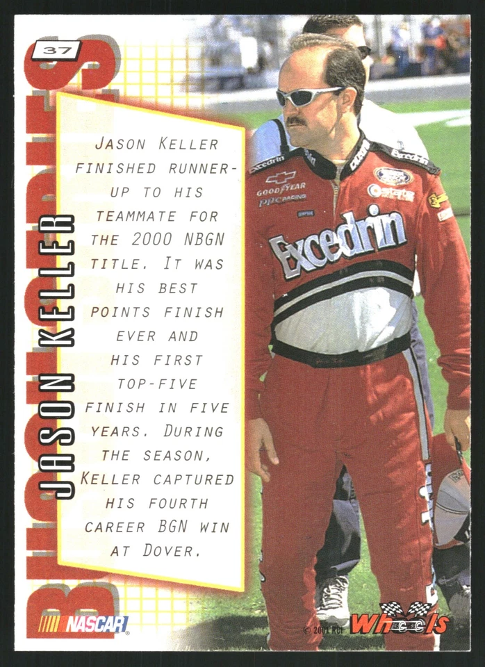 Jason Keller 2001 Wheels High Gear #37 PPC Motorsports - Image 2 of 2