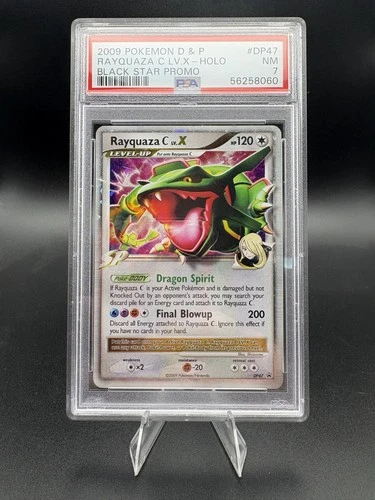 Pokemon Rayquaza C LV X DP47 Black Star Promo Diamond & Pearl 2009 Holo PSA 7 NM