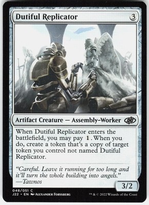 Dutiful Replicator 48 Common Jumpstart 2022 Magic: The Gathering nm