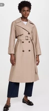Barbour Barbour Gwyn Showerproof Trench Long Coat Size US 8
