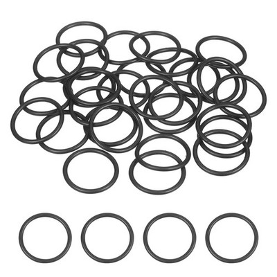 Nitrile Rubber O Ring, (24x20x2mm) (50pcs), Metric Buna-N NBR Sealing Gasket