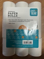 Paper receipt rolls Thermal 2 1/4" x 85' BPA-Free, 9 Count