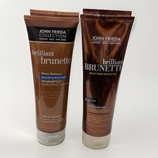 john frieda brilliant brunette moisturizing 2 shampoo  2 conditioner 8.45oz ea