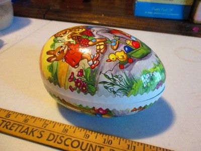 Nestler Paper Mache Easter Egg Bunny Rabbit Grandparents & Der Kinder, Germany
