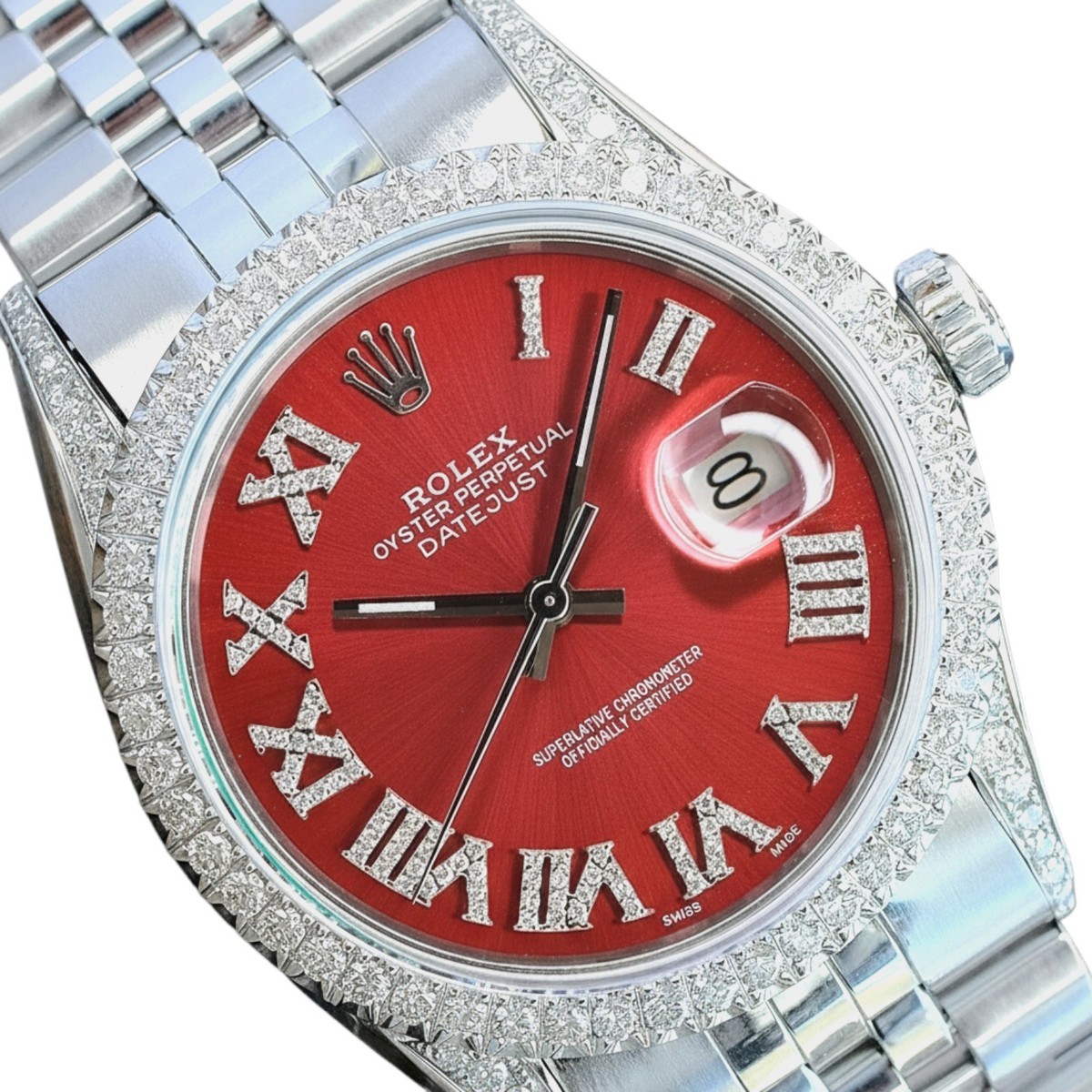 6044：ROLEX　GENEVE　JEWELRY　腕時計　ジャンク Rolex Datejust 18KW Gold & Stainless Steel Aqua Dial 36mm Mens