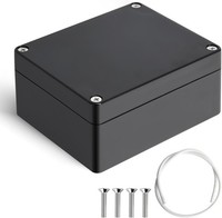 Abzweigdose Schwarz Wasserdicht IP65, Elektronik GehäUse Anschlussdose Aufputz