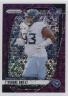 2024 Panini Prizm Football No Huddle Purple T'Vondre Sweat #394